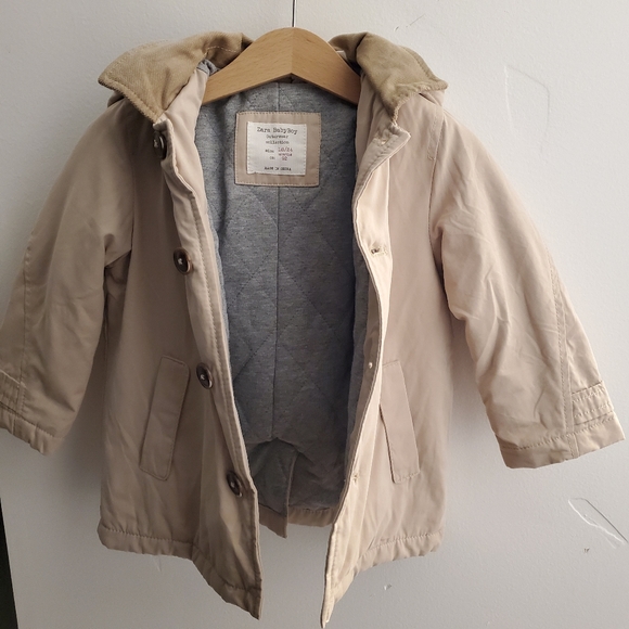 Zara Baby Boy Outerwear Collection Trench Coat - Picture 4 of 7